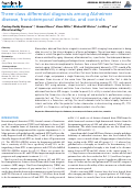 Cover page: Three-Class Differential Diagnosis among Alzheimer Disease, Frontotemporal Dementia, and Controls