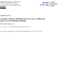 Cover page: Aromatic acids in a Eurasian Arctic ice core: a 2600-year proxy record of biomass burning
