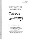 Cover page: RELATIVE YIELDS OF NITROGEN-IT PRODUCED BY 190-MeV DEUTERON BOMBARDMENT