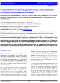 Cover page: A comprehensive multiomics approach toward understanding the relationship between aging and dementia