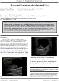 Cover page: Ultrasound Evaluation of an Inguinal Mass