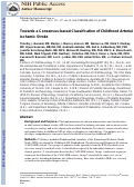 Cover page: Towards a Consensus-Based Classification of Childhood Arterial Ischemic Stroke