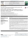 Cover page: Association of dimensional psychological health measures with telomere length in male war veterans.