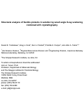 Cover page: Structural analysis of flexible proteins in solution by Small Angle X-ray Scattering 
combined with crystallography