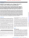 Cover page: Lentiviral hematopoietic stem cell gene therapy for X-linked severe combined immunodeficiency