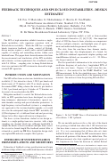 Cover page: Feedback Techniques and SPS Ecloud Instabilities - Design Estimates