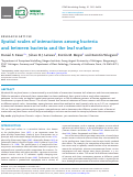 Cover page: Spatial scales of interactions among bacteria and between bacteria and the leaf surface