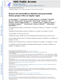 Cover page: Disease risk and healthcare utilization among ancestrally diverse groups in the Los Angeles region