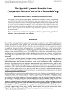Cover page: The Spatial-Dynamic Benefits from Cooperative Disease Control in a Perennial Crop