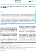 Cover page: The role of inter-species interactions in Salinispora specialized metabolism