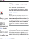 Cover page: Randomized methods to characterize large-scale vortical flow networks