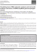 Cover page: Circulating tumor DNA molecular analyses and real-world evidence outcomes of FGFR2 amplified gastroesophageal cancers.