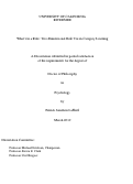 Cover page: What's in a Rule: Two-Dimensional Rule Use in Category Learning