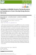 Cover page: Capabilities of ARIANNA: Neutrino Pointing Resolution and Implications for Future Ultra-high Energy Neutrino Astronomy