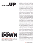 Cover page: Scaling Up/Scaling Down