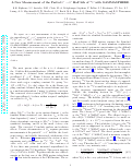 Cover page: A New Measurement of the Partial 0+-&gt;0+ Half Life of 10C with GAMMASPHERE