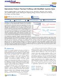 Cover page: Nanomolar Protein Thermal Profiling with Modified Cyanine Dyes.