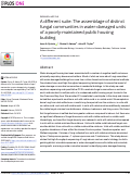 Cover page: A different suite: The assemblage of distinct fungal communities in water-damaged units of a poorly-maintained public housing building