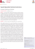 Cover page: Capsid-dependent lentiviral restrictions.