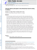 Cover page: Selective memory disrupted in intra-modal dual-task encoding conditions