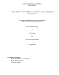 Cover page: A Study of Physician-Patient Ethnic and Gender Concordance and Quality of Communication