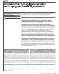 Cover page: Preindustrial 14CH4 indicates greater anthropogenic fossil CH4 emissions