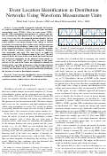 Cover page: Event Location Identification in DistributionNetworks Using Waveform Measurement Units