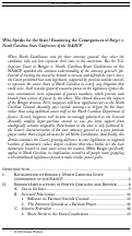 Cover page of Who Speaks for the State?Examining the Consequences of Berger v. North Carolina State Conference of the NAACP