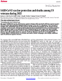 Cover page: SARS-CoV-2 vaccine protection and deaths among US veterans during 2021