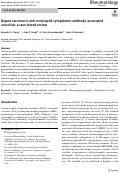 Cover page: Kaposi sarcoma in anti-neutrophil cytoplasmic antibody-associated vasculitis: a case-based review.