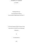 Cover page: Challenging Objectives: A Legal and Empirical Analysis of the Substantive FAPE Standard After Endrew F.