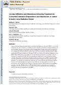 Cover page: 12-Step Affiliation and Attendance following Treatment for Comorbid Substance Dependence and Depression: A Latent Growth Curve Mediation Model