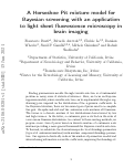 Cover page: A Horseshoe mixture model for Bayesian screening with an application to light sheet fluorescence microscopy in brain imaging