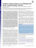 Cover page: Evolution of drug resistance in an antifungal-naive chronic Candida lusitaniae infection