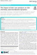 Cover page: The impact of skin care products on skin chemistry and microbiome dynamics