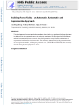 Cover page: Building Force Fields: An Automatic, Systematic, and Reproducible Approach
