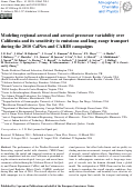 Cover page: Modeling regional aerosol variability over California and its sensitivity to emissions and long-range transport during the 2010 CalNex and CARES campaigns