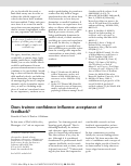 Cover page: Does trainee confidence influence acceptance of feedback?