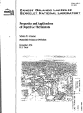 Cover page: Properties and applications of doped Ge thermistors