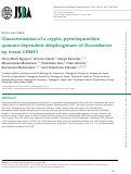 Cover page: Characterization of a cryptic, pyrroloquinoline quinone-dependent dehydrogenase of <i>Gluconobacter</i> sp. strain CHM43