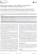 Cover page: Draft Genome Sequence of the Cellulolytic and Xylanolytic Thermophile Clostridium clariflavum Strain 4-2a