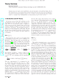 Cover page: FPCP Theory Overview