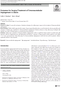 Cover page: Outcomes for Surgical Treatment of Femoroacetabular Impingement in Adults