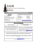 Cover page: IAOS Bulletin 50