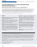 Cover page: Sex-related Differences in Loop Gain during High-Altitude Sleep-disordered Breathing.