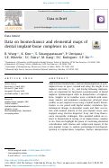 Cover page: Data on biomechanics and elemental maps of dental implant-bone complexes in rats