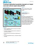 Cover page: Tracking longitudinal population dynamics of single neuronal calcium signal using SCOUT