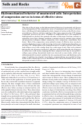 Cover page: Hydromechanical behavior of unsaturated soils: Interpretation of compression curves in terms of effective stress