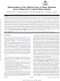 Cover page: Determination of the Optimal Level of Water Releases from a Reservoir to Control Water Quality