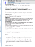 Cover page: Self-reported posttraumatic growth predicts greater subsequent posttraumatic stress amidst war and terrorism